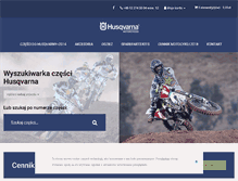 Tablet Screenshot of husqvarna-motocykle.pl